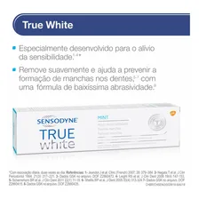 Creme Dental Sensodyne True White AlÃvio da Sensibilidade Branqueador de Uso Diário Especializado para Dentes SensÃveis 100g Foto mini 3