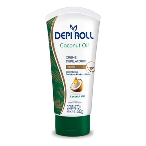 Creme Depilatório Buço Coconut Oil 50g Depiroll Foto 1