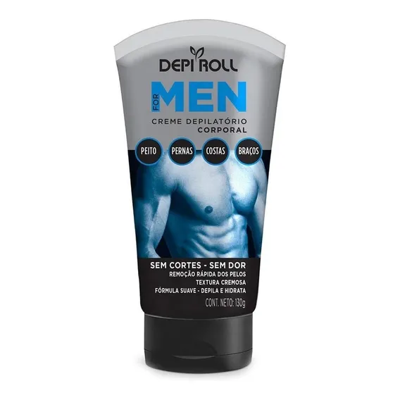 Creme Depilatório Corporal Depiroll For Men 130g Foto 1