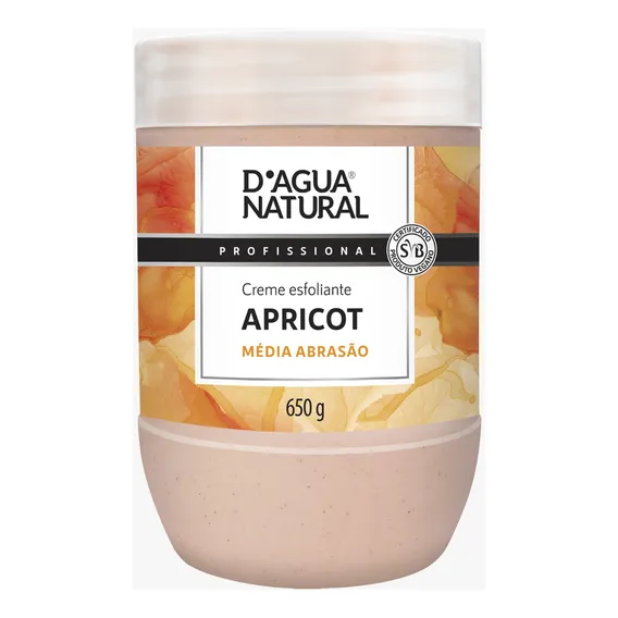 Creme Esfoliante Apricot Média Abrasão 650g D'agua Natural Foto 1