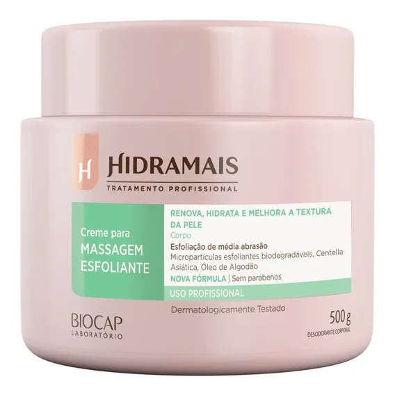Creme Esfoliante Natural Hidramais 500g - Envio Rápido Foto 1