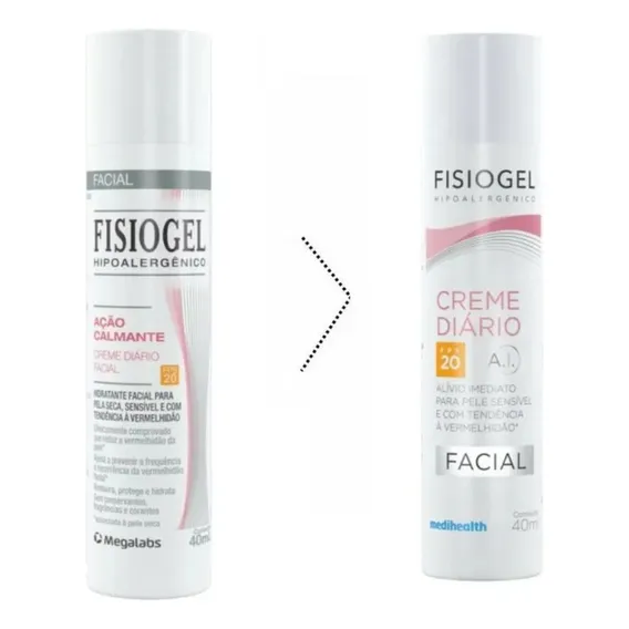 Creme Facial Fisiogel Ai Ação Calmante Fps20 - 40ml Foto 1