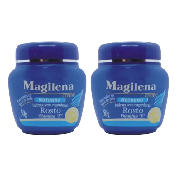 Creme Facial Magilena Noturno 50g - Kit C/ 2un Foto 1
