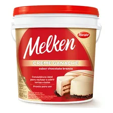 Creme Ganache Harald Chocolate Branco Melken 4kg Foto  mini 1