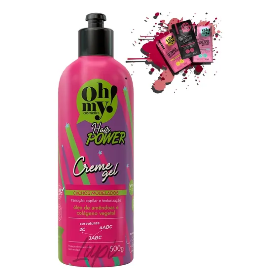Creme Gel Oh My Hair Power 500g Foto 1