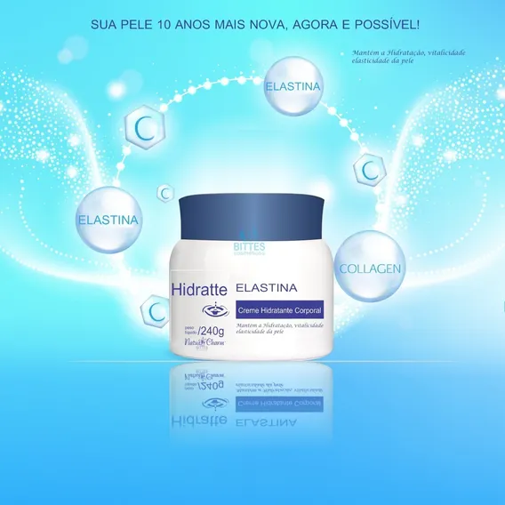 Creme Hidratante Elastina Natu Charm Cosmeticos Foto 1
