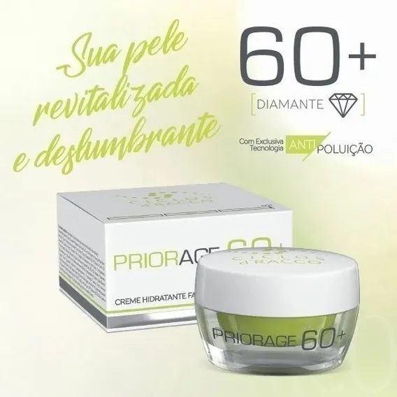 Creme Hidratante Facial Priorage 60+ Com Fps30 Racco 30g Foto 1