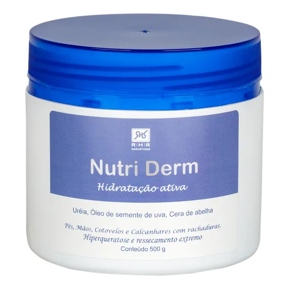 Creme Hidratante Nutri Derm 500g - Com Uréia, Sem. De Uva E+ Tipo De Embalagem Pote Fragrância Suave Tipos De Pele Para Todos Os Tipos De Pele Foto 1