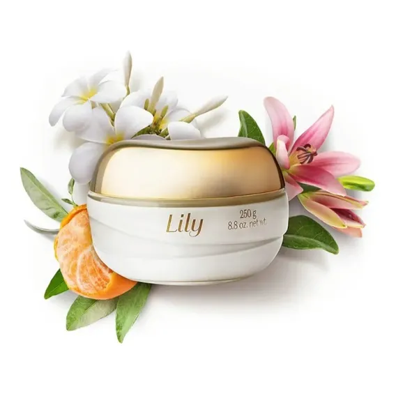 Creme Hidratante Para Corpo Lily Tradicional Creme Acetinado Foto 1