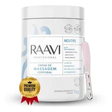 Creme Massagem Corporal Neutro Raavi 1kg + Espátula M Foto mini  2
