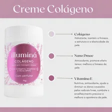 Creme Massagem Massoterapia Profissional Colágeno Regenera Firmeza Pele Hidratante Flacidez Illuminá Profissional Pote Nano Dmae 1kg Foto mini  3