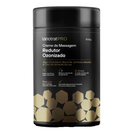 Creme Massagem Ozonizado Reduz Celulite Medida Labotrat 900g Foto 1