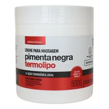 Creme Massagem Redutor Medidas Pimenta Negra Dermacream 500g Foto mini 1