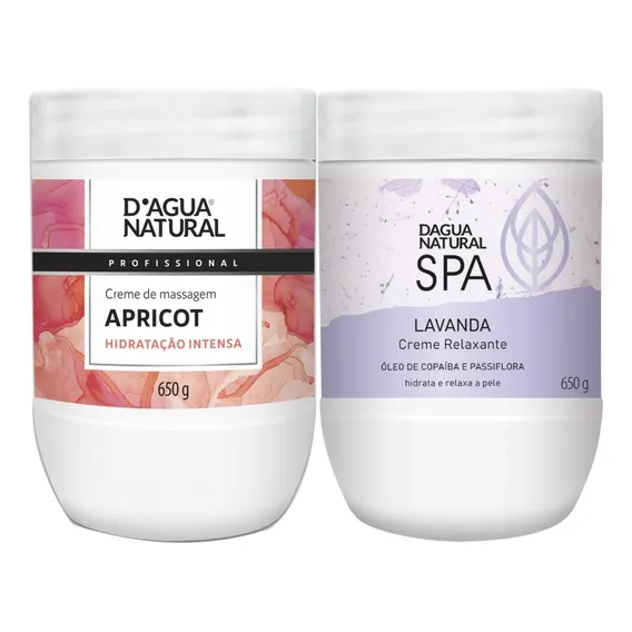 Creme Massagem Spa Lavanda E Apricot 650g Dágua Natutal Foto 1