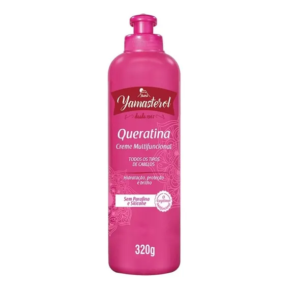 Creme Multifuncional Queratina Hidratação Yamasterol 320g Foto 1