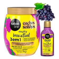 Creme + Óleo Uva 3 Em 1 Cachos Dos Sonhos Salon Line Foto mini 1