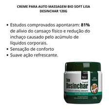 Creme Para Auto Massagem Bio Soft Lisa Desinchar 120g Foto mini 1