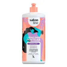 Creme Para Pentear Cabelo Super Leve Sem Sal Salon Line 1l Foto  mini 1