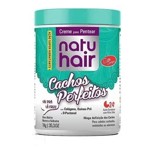 Creme Para Pentear Natu Hair Cachos Perfeitos 1kg Foto 1