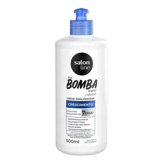 Creme Para Pentear Salon Line Sos Bomba Crescimento 500ml Foto 1