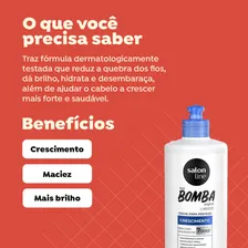 Creme Para Pentear Salon Line Sos Bomba Crescimento 500ml Foto mini  2