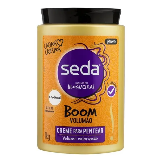 Creme Para Pentear Seda Boom Volumão 1kg Foto 1