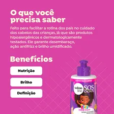 Creme Para Pentear Sos Cachos Kids 300ml Salon Line Foto mini  2