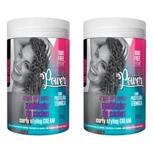 Creme Para Pentear Soul Power 800ml Curly Styling Cream- 2un Foto mini 1