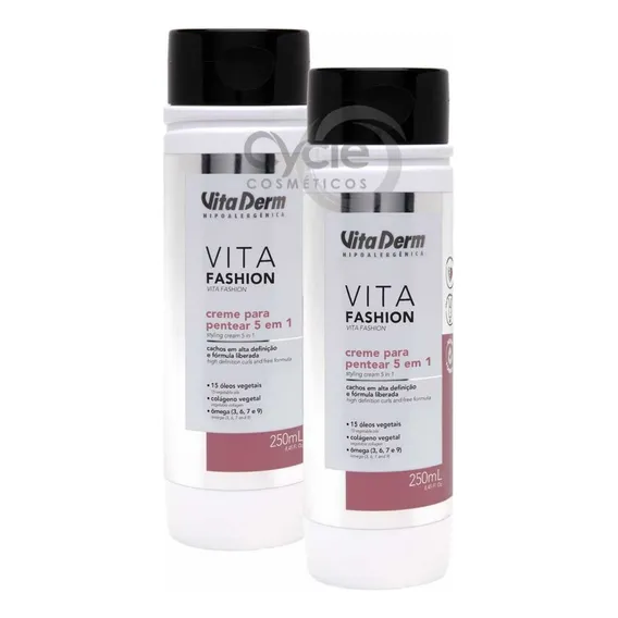 Creme Para Pentear Vita Fashion 5 Em 1 Vita Derm 2 Unidades Foto 1
