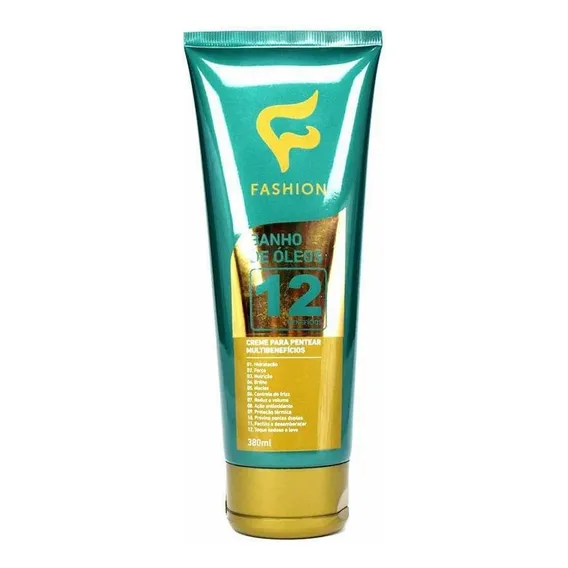 Creme Pentear Banho De Ă“leos 12 BenefĂcios Fashion 12 Und Foto 1