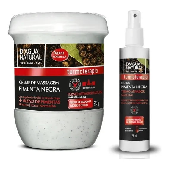 Creme Pimenta Negra + Fluido Pimenta Negra 180ml Foto 1