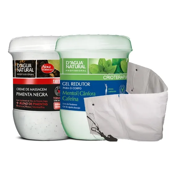 Creme Pimenta Negra + Gel Redutor + Cinta Elétrica Foto 1