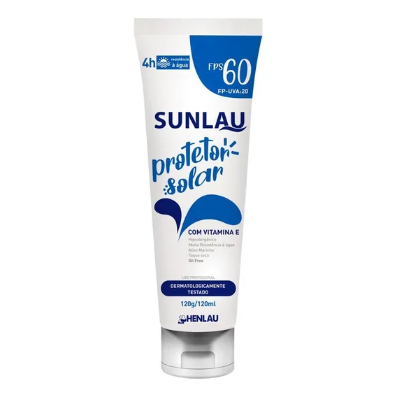 Creme Protetor Solar Bloqueador Sunlau Fps60 Facial 120g Foto 1