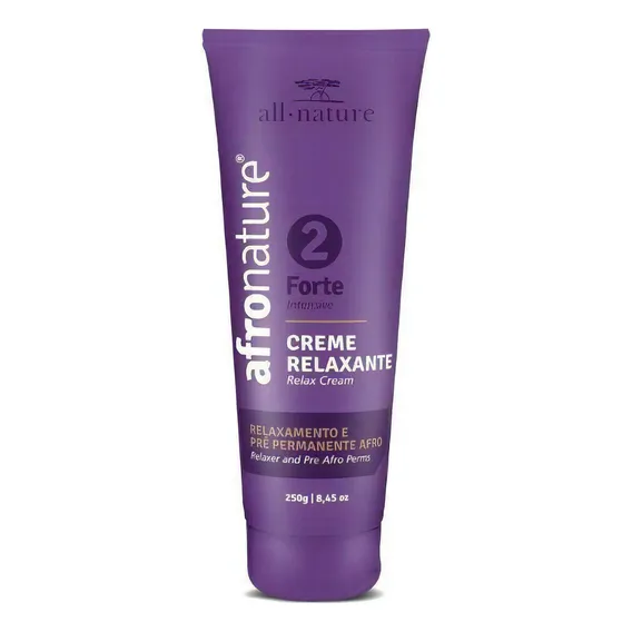 Creme Relaxante Afro Nature Força 2 - Forte 250gr All Nature Foto 1