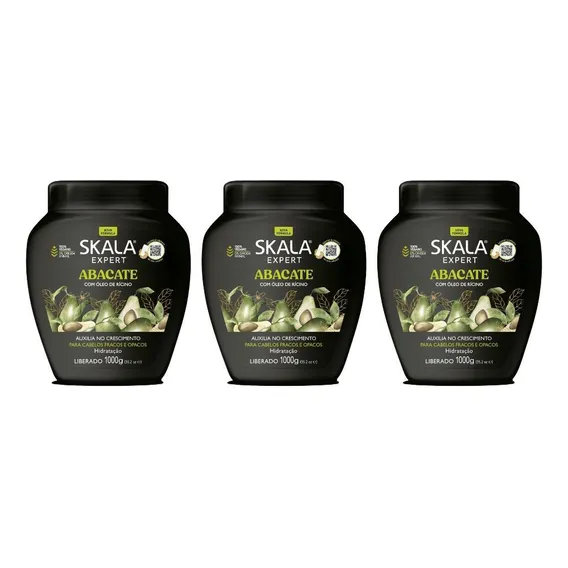 Creme Skala 1kg Bomba Abacate-kit C/3un Foto 1