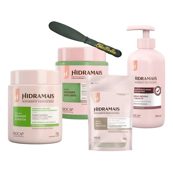 Creme Slimdetox +sérum Pimenta Negra+argila Pó Hidramais Foto 1