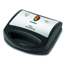 Crepeira Pratic Crepe & Hot Dog Cp-01 Preta E Inox Mondial Cor Preto e Inox 220V Foto mini 1