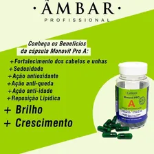 Crescimento Capilar Cápsulas Monovit Pro A Âmbar Original Foto mini 2