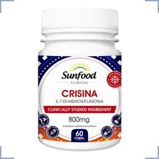 Crisina 60 Capsulas 800mg Sunfood Chrysin Sabor Sem Sabor Foto mini 2