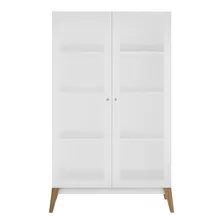 Cristaleira 2 Portas Retr么 0808 Genialflex Branco Fhwt Foto mini 1