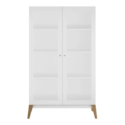 Cristaleira 2 Portas Retr么 0808 Genialflex Branco Fhwt Foto 1