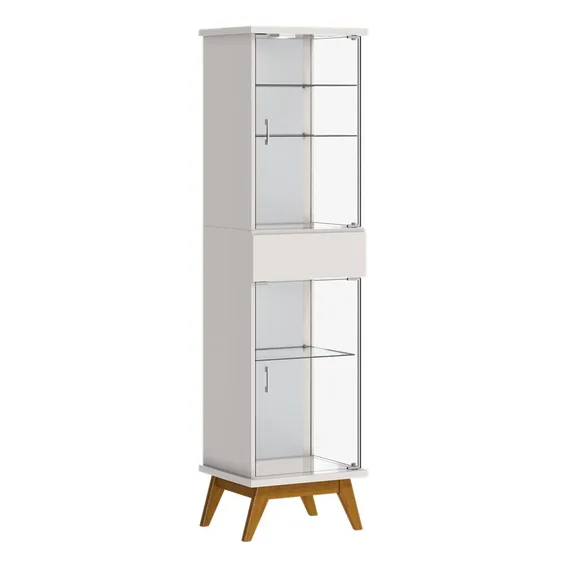 Cristaleira Nuance Imcal 23211 Off White Sala Jantar Cor Bege Foto 1