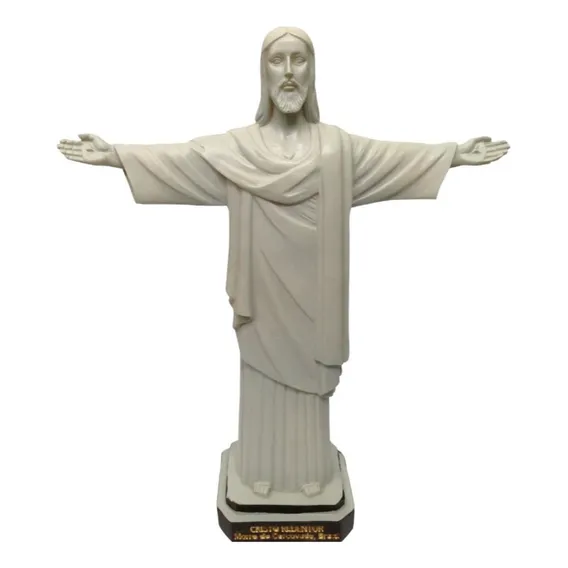 Cristo Redentor 20 Cm - Imagem Em Resina Foto 1