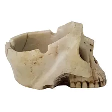 Crânio Caveira Cinzeiro Decorativo Em Resina Skull Ossos Foto mini 3