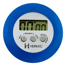 Cron么metro Digital Progressivo Regressivo Azul Timer Herweg Foto mini 1