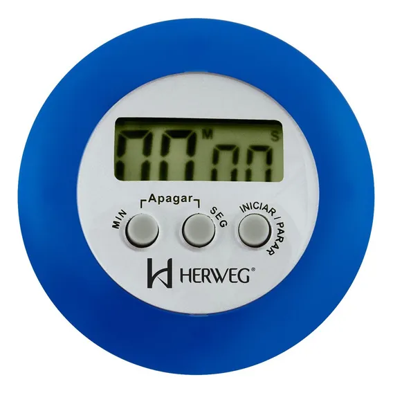 Cron么metro Digital Progressivo Regressivo Azul Timer Herweg Foto 1
