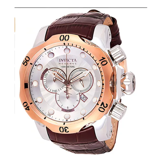 Cron贸grafo Invicta Reserve Subaqua Venom 0359, cor da pulseira: marrom escuro Foto 1