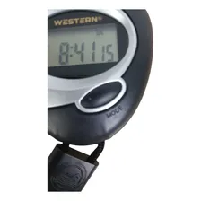 Cronômetro Digital Mão Esportivo Alarme Relógio Data Western Foto mini  2