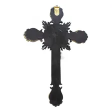 Crucifixo De Parede Jesus Cruz 39cm - Enfeite Resina Cor Dourado Foto mini 4