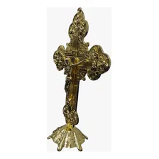 Crucifixo De Parede Ou Mesa Apóstolos Dourado 30-cm Foto mini  2